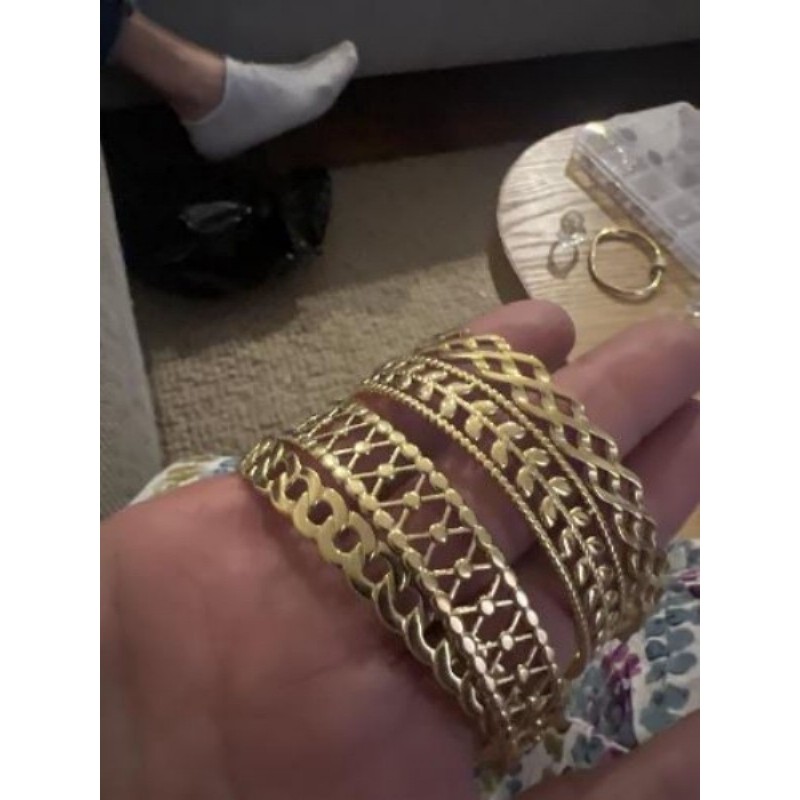 Bracelets géométriques en acier inoxydable 