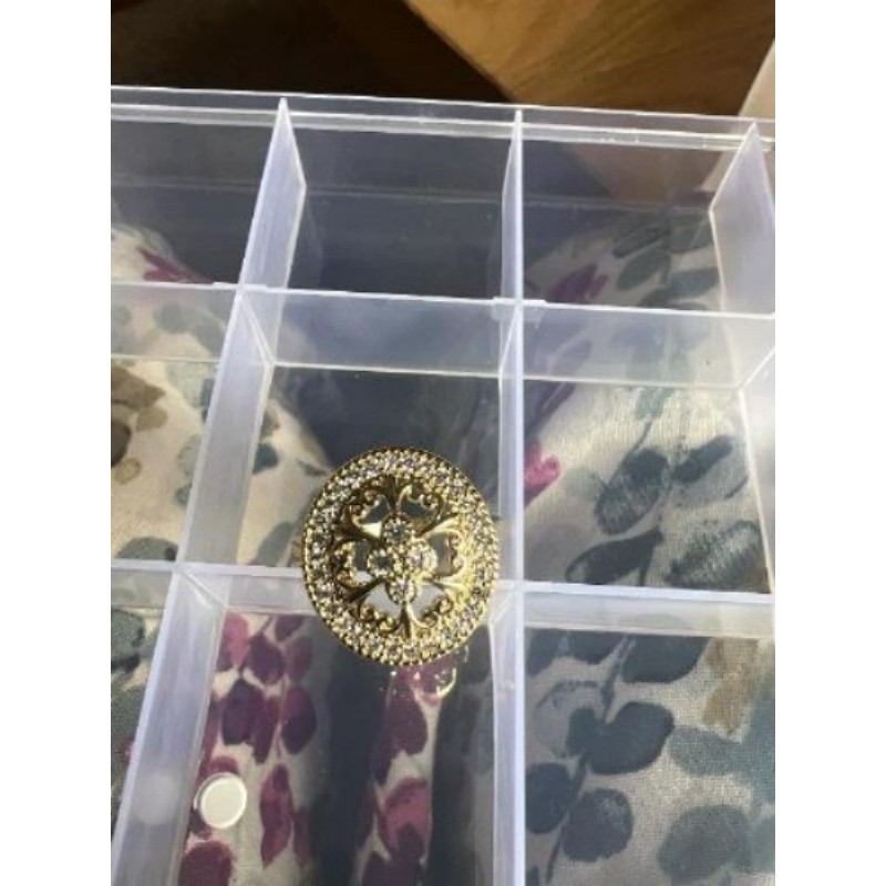 Bague 4 perles en acier inoxydable 