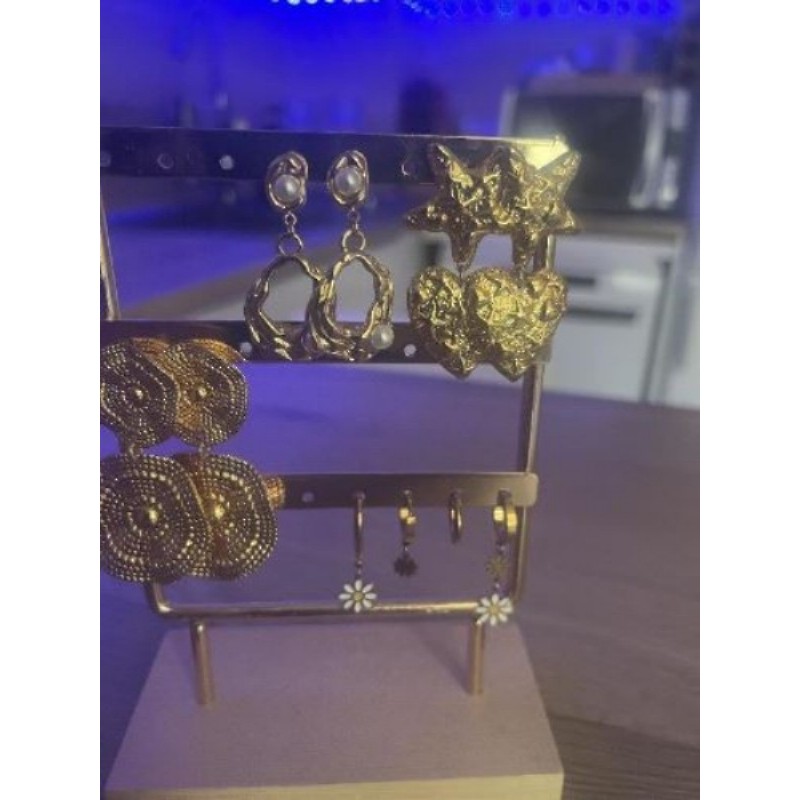 Boucles d’oreilles en acier inoxydable 