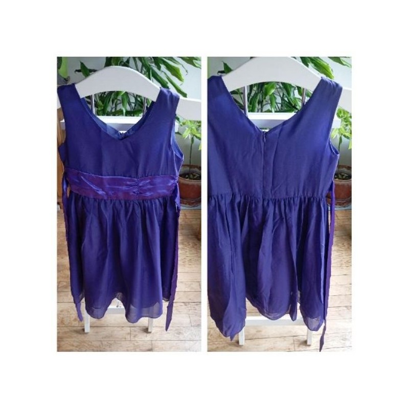 Belle robe violette enfant iefel 8 ans