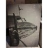 Grand Tableau vintage DC-3 Américain Airlines(120x100cm)