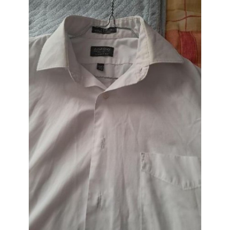 Chemise Blanche ARROW-Classic Fit Winkle Free-T.39/40