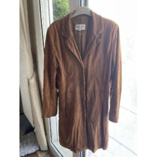 Veste femme longue daim T M