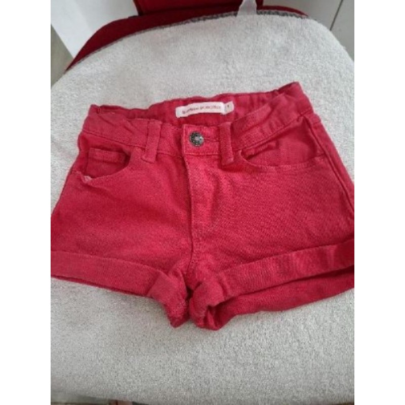 Short fuchia enfant monoprix taille 3 ans