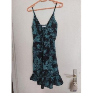 Robe fines bretelles verte...