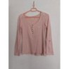 Tee-shirt Cache-Cache manches longues vieux rose - Taille 1