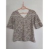 Tee-shirt manches 3/4 Promod fleuri - Taille 40