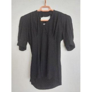 Tee-shirt manches 3/4 noir...