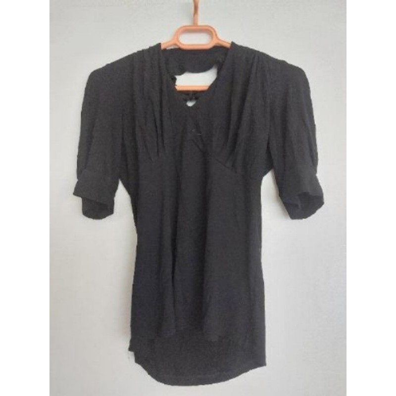 Tee-shirt manches 3/4 noir Morgan - Taille 38