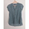 Chemisier manches courtes vert motifs C&A - Taille 36