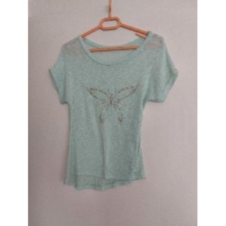 Tee-shirt vert amande...