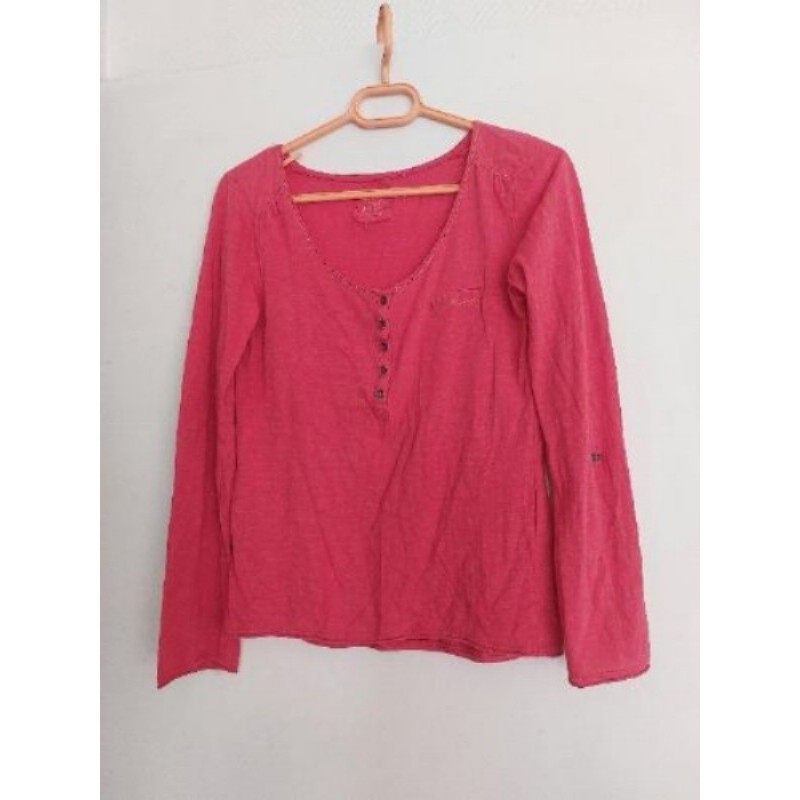 Tee-shirt manches longues rouge Cache Cache - Taille 1