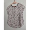 Tee-shirt beige motifs poissons - Taille 40