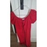 Robe a manche courte rouge T40