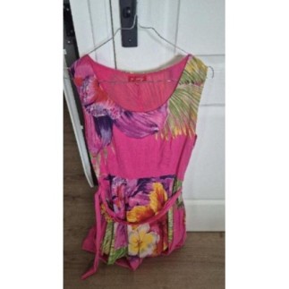 Robe fleurie rose Dehry M