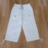 Pantacourt Blanc du Nil T.1  100 % coton