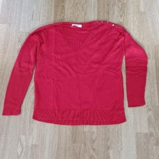 Pull coton rouge Promod T. S