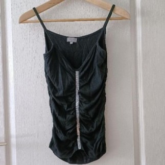 Haut bustier noir à...