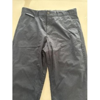 Pantalon en toile bleu...