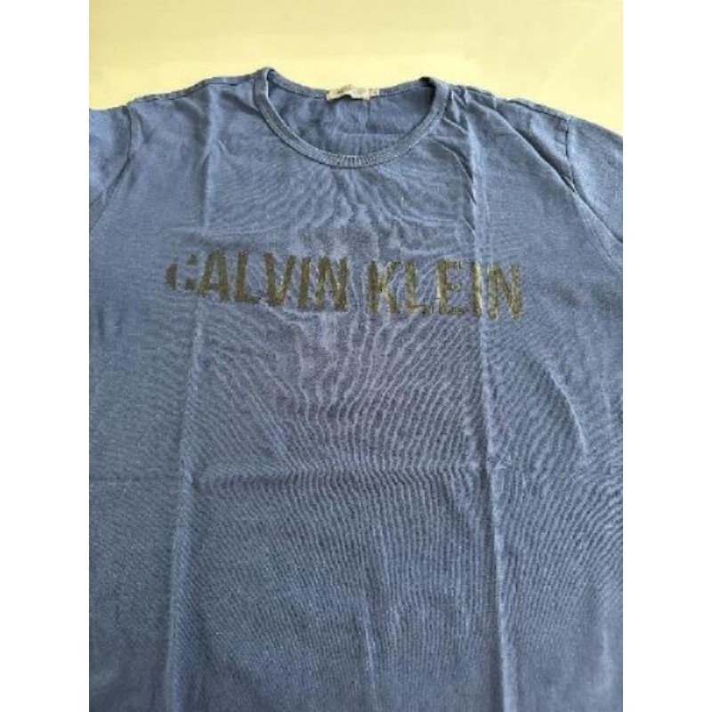 Tee-shirts bleu Calvin Klein 