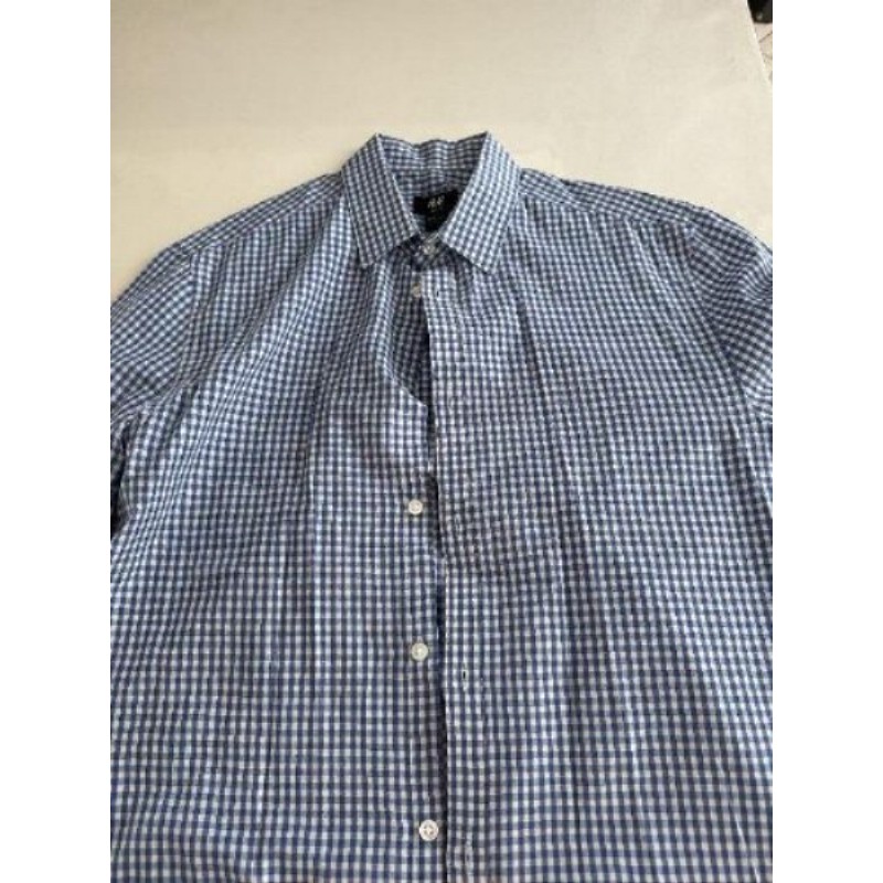 Chemise bleu à carreaux H&M taille L
