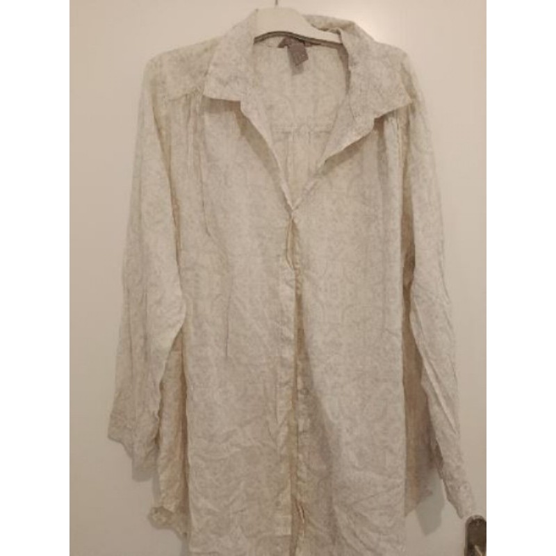 Chemise légère manches longues  beige 52/54
