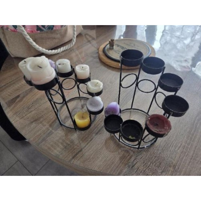 Lots 2 bougeoirs 