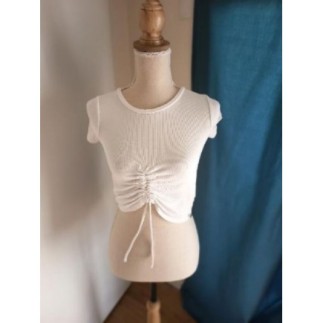 HAUT BLANC TAILLE XXS LULU CASTAGNETTE