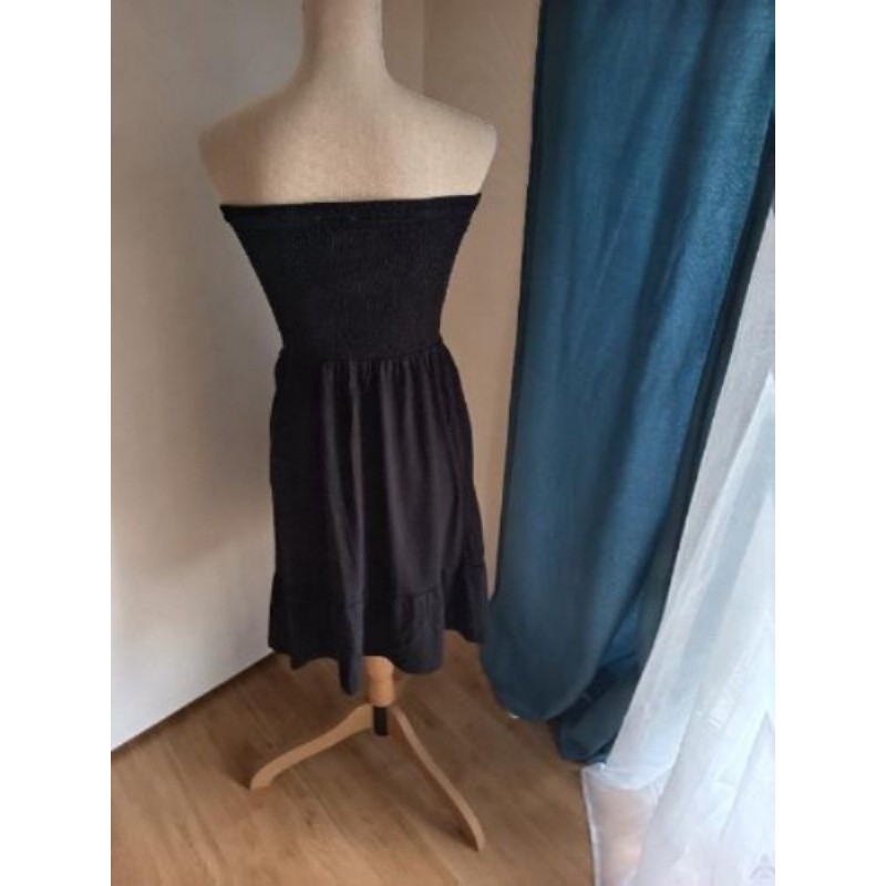 ROBE BUSTIER NOIR TAILLE S