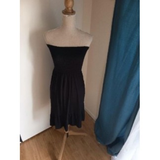 ROBE BUSTIER NOIR TAILLE S