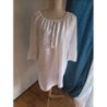 TUNIQUE BLANCHE TAILLE UNIQUE 