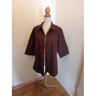 chemise marron taille 48 kiabi