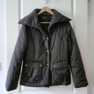 Veste parka marron foncé...