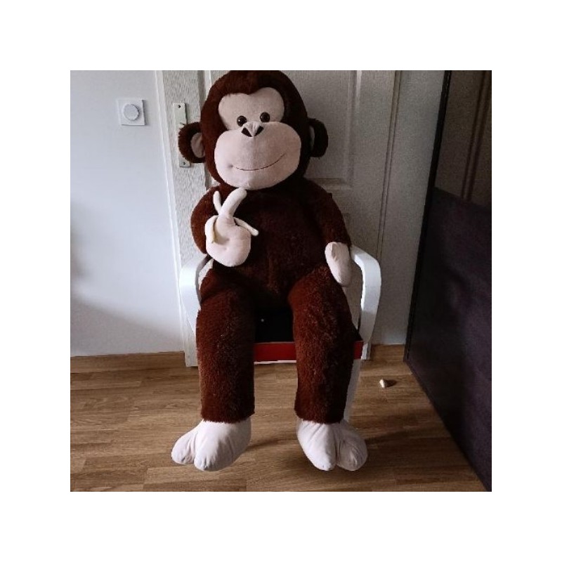 Grande peluche singe hauteur 130 cm