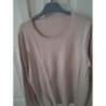 Pull léger beige avec des perles taille xl plus d'étiquette 