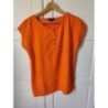 Tee-shirt manches courtes orange taille M Caroll