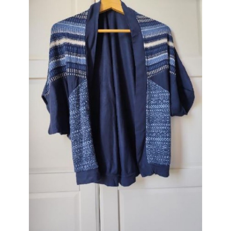 Gilet manches courtes bleu marine taille M Desigual 