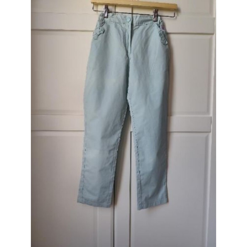 Pantalon fin bleu clair taille 11 ans ajustable Sergent major 