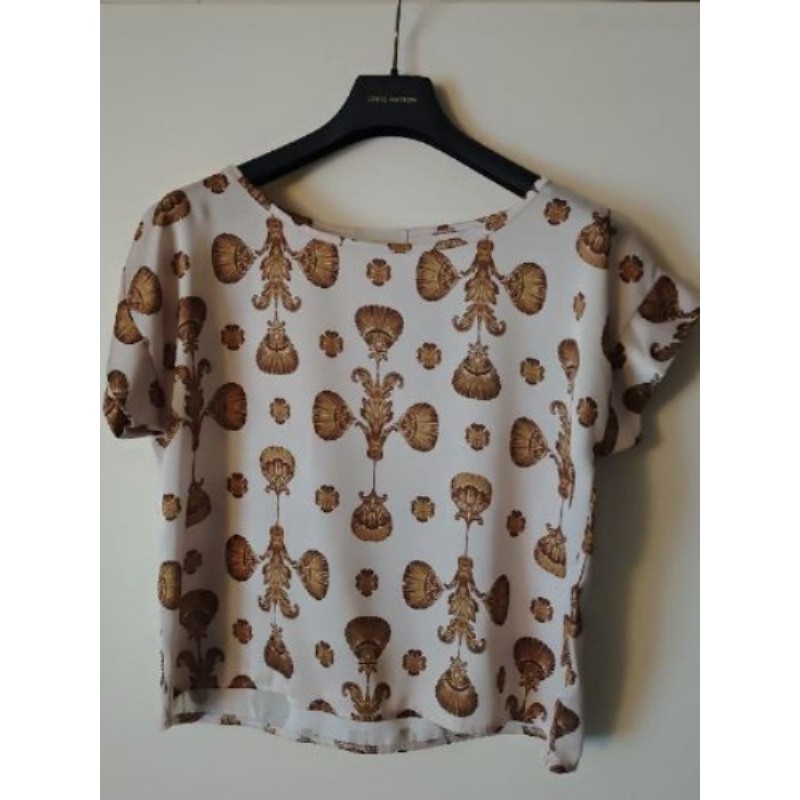 Top satin beige T'S