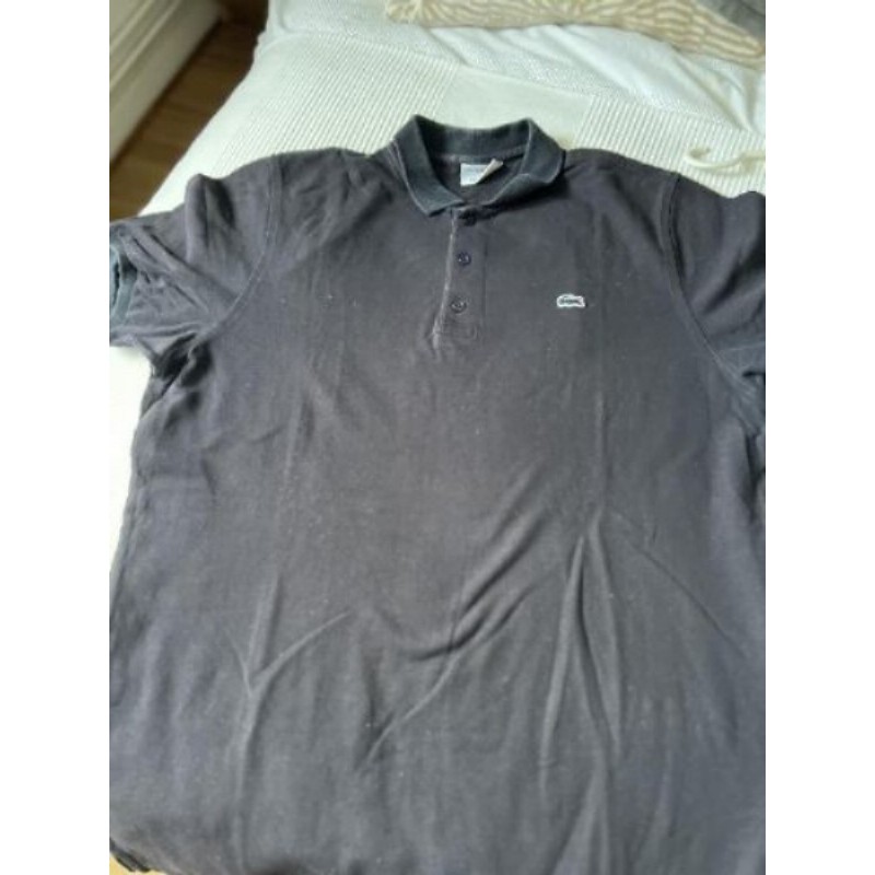 T-shirt Lacoste, noir, taille XXL, très bon état