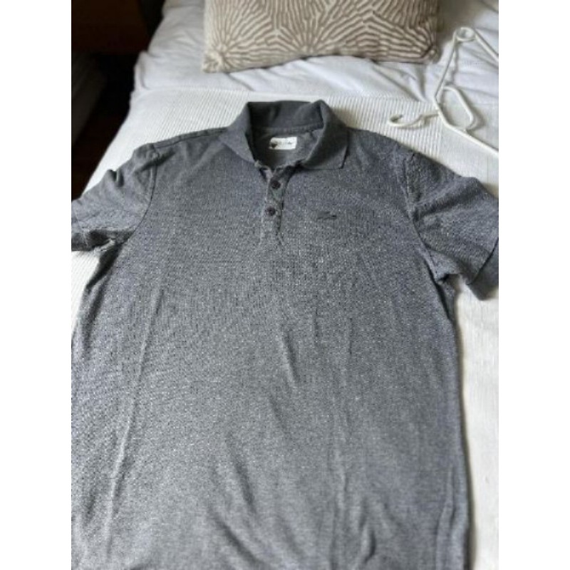 T-shirt Lacoste, gris clair, XXL, très bon état
