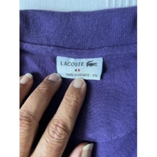 T-shirt Lacoste, violet, taille XXL, (très bon état)