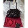 Sac-à-mains gousset LANCEL marron, forme arrondie - très bon état général 