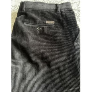 Pantalon noir en velours,...