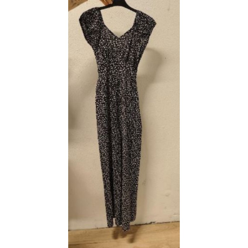 Combinaison noir avec motifs blancs Kiabi taille xs