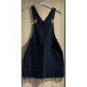 Robe en jean style salopette - noir - PULL & BEAR - taille S