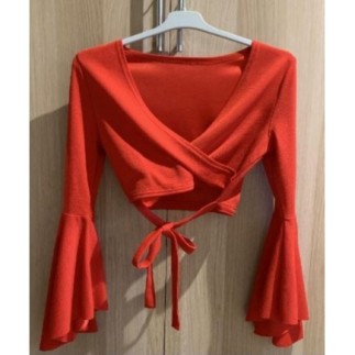 Cache coeur crop top et...