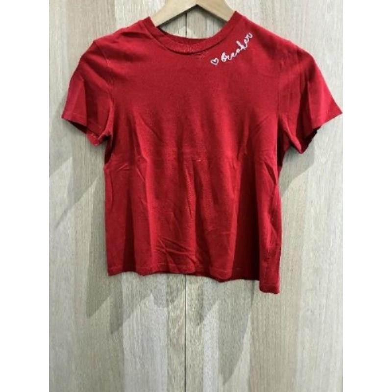 T Shirt - rouge - DIVIDED by H&M - taille XS