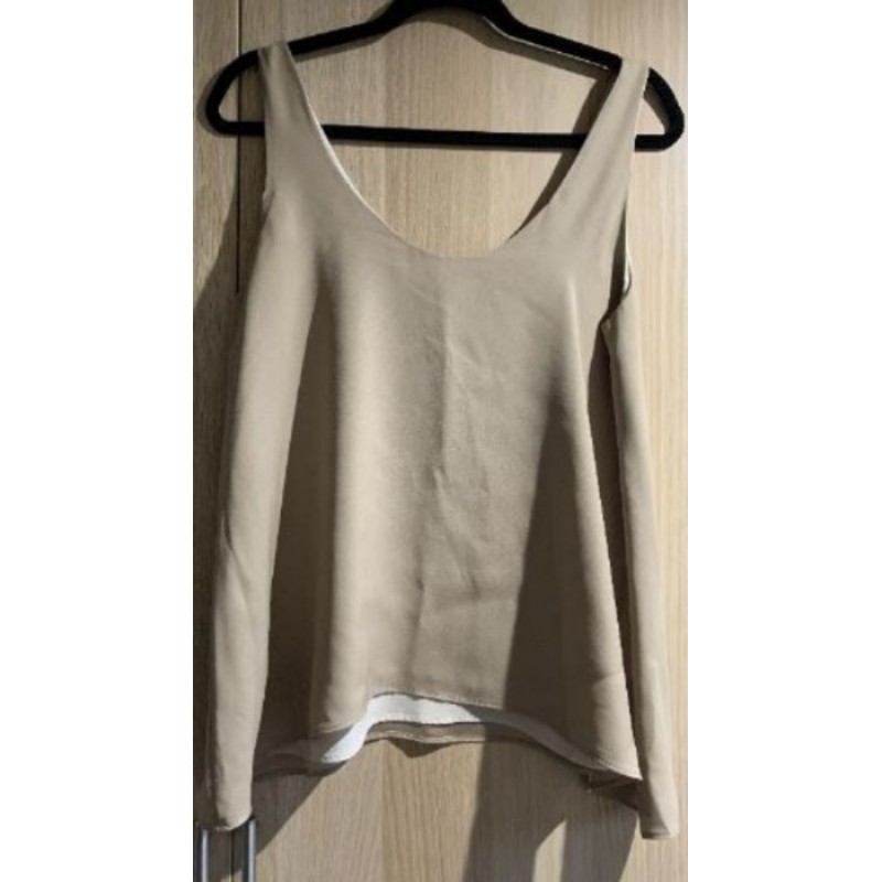 Débardeur réversible - beige ou écru - MANGO - taille M
