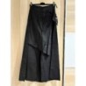 Pantalon fluide jambes largs asymétrique  - noir - taille 40